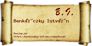 Benkóczky István névjegykártya